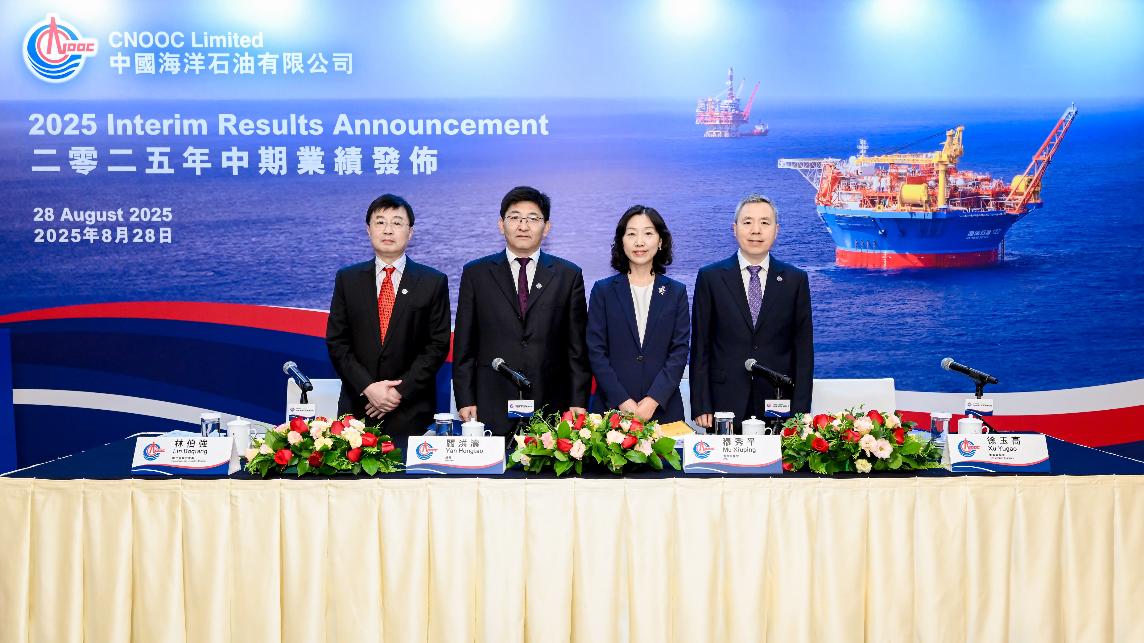 中國海油公布2025年中期業績